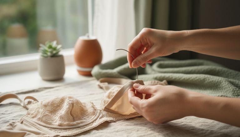 découvrez comment remettre en place une baleine de soutien-gorge ou réparer un trou facilement grâce à nos astuces simples et efficaces.