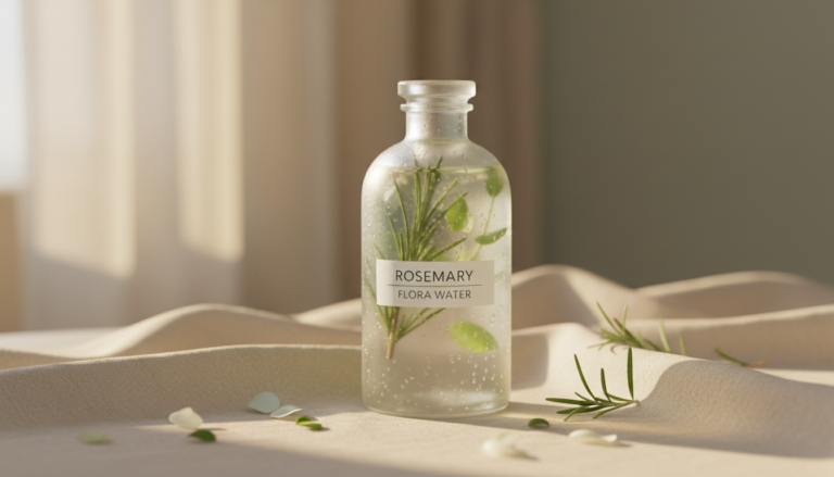 découvrez l'eau florale de romarin bio, idéale pour purifier et équilibrer le cuir chevelu ainsi que la peau grasse, grâce à ses propriétés naturelles et apaisantes.