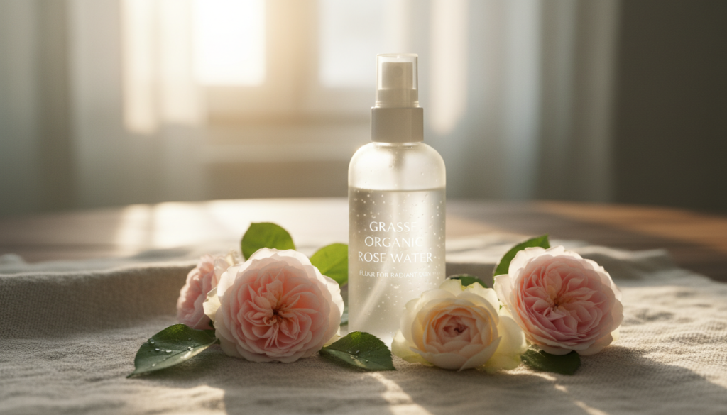 découvrez l'eau florale de rose de grasse bio, un élixir naturel pour un teint frais, lumineux et parfaitement hydraté. parfaite pour tous les types de peau.