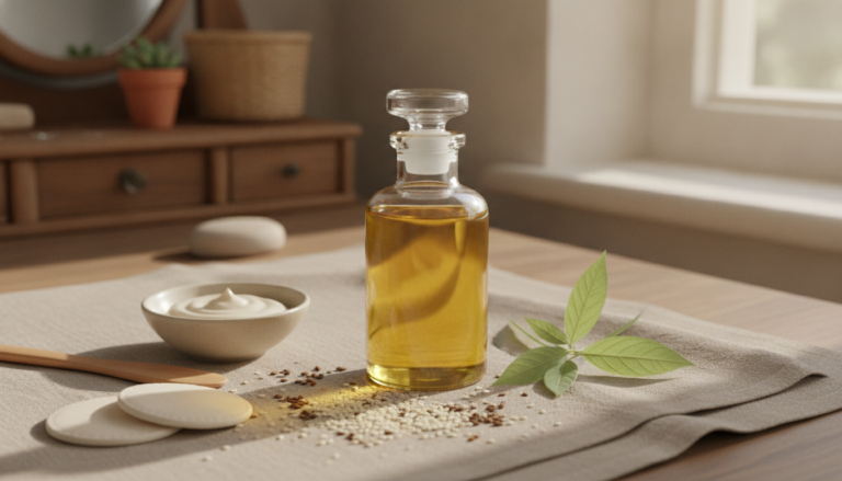 découvrez les bienfaits de l'huile de sésame pour la peau, ses propriétés nourrissantes profondes et ses vertus anti-âge pour une peau douce, éclatante et revitalisée.