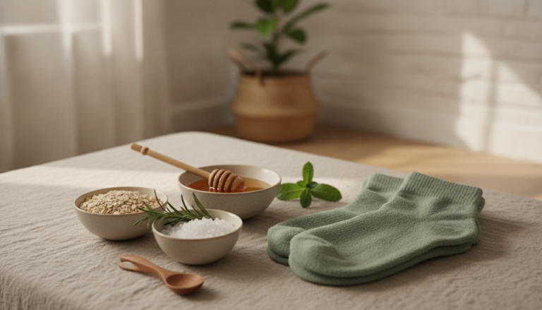 découvrez nos recettes maison faciles pour des masques pour les pieds et apprenez à fabriquer des chaussettes exfoliantes pour des pieds doux et en pleine santé.