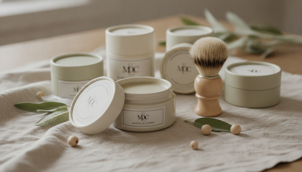 découvrez l'excellence du savon de rasage traditionnel avec la savonnerie martin de candre, alliant qualité artisanale et respect de la peau pour un rasage parfait.