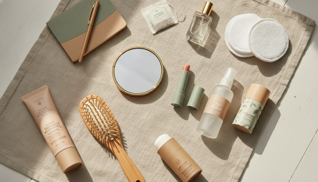 découvrez les 12 essentiels beauté à toujours avoir dans son sac à main pour rester impeccable toute la journée, où que vous soyez.